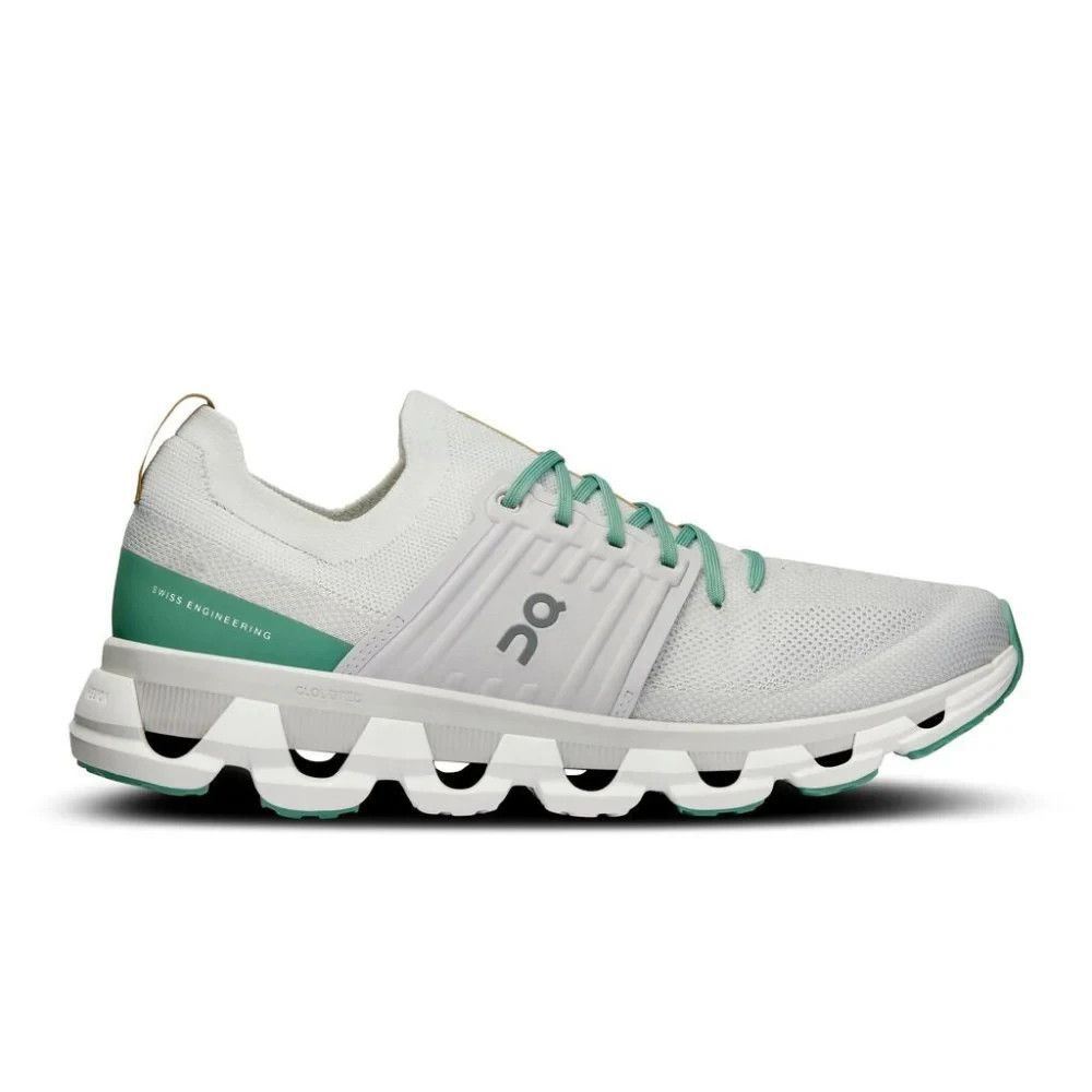 NIB ON CLOUD MEN'S CLOUDSWIFT 3 RUNNING ATHLETIC SNEAKERS WHITE GREEN SZ 12 - Picture 4 of 9